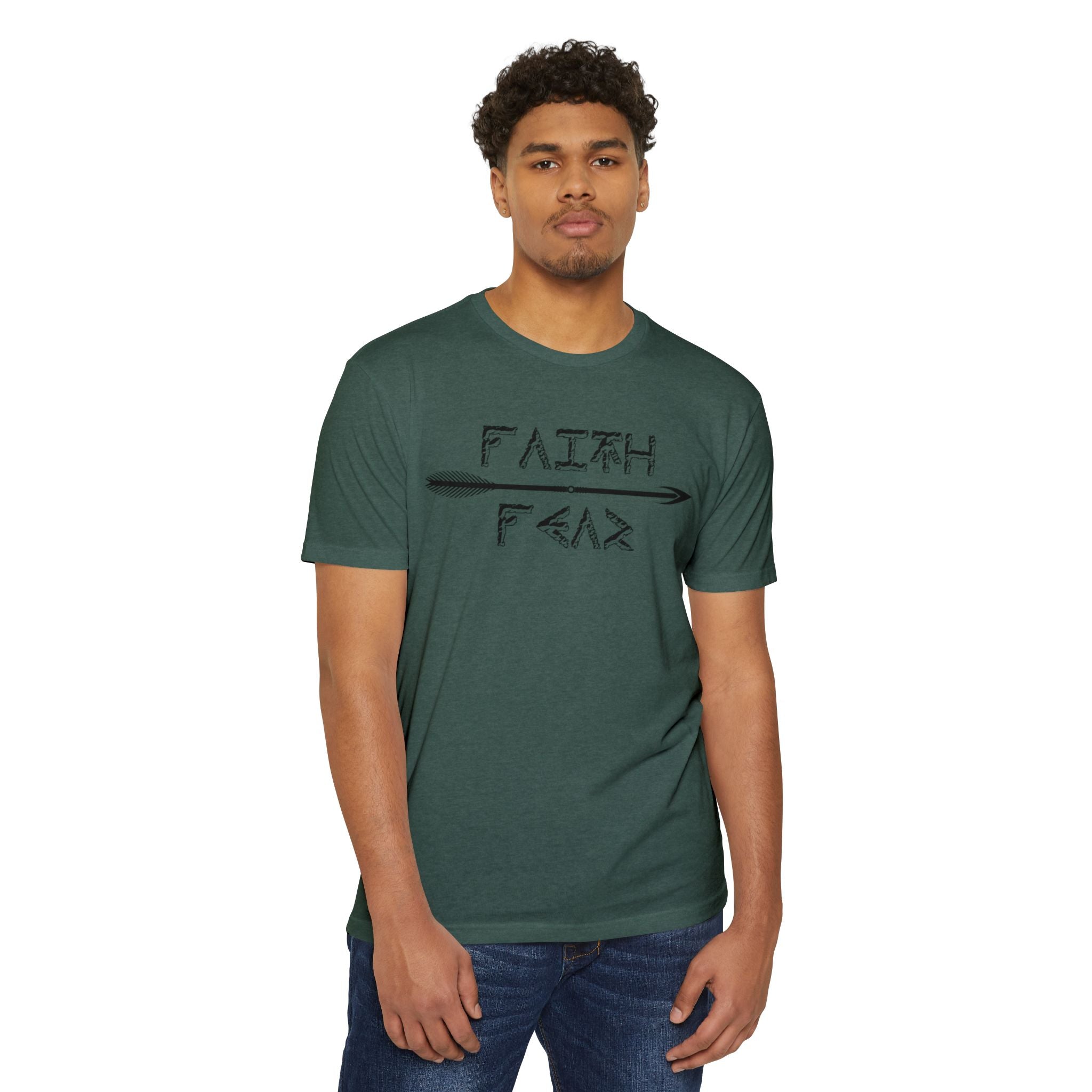 Faith Over Fear Unisex Jersey Tee - Inspirational Shirt for Everyday Wear, Motivational Gift, Casual Style, Unisex T-Shirt, Graphic Tee