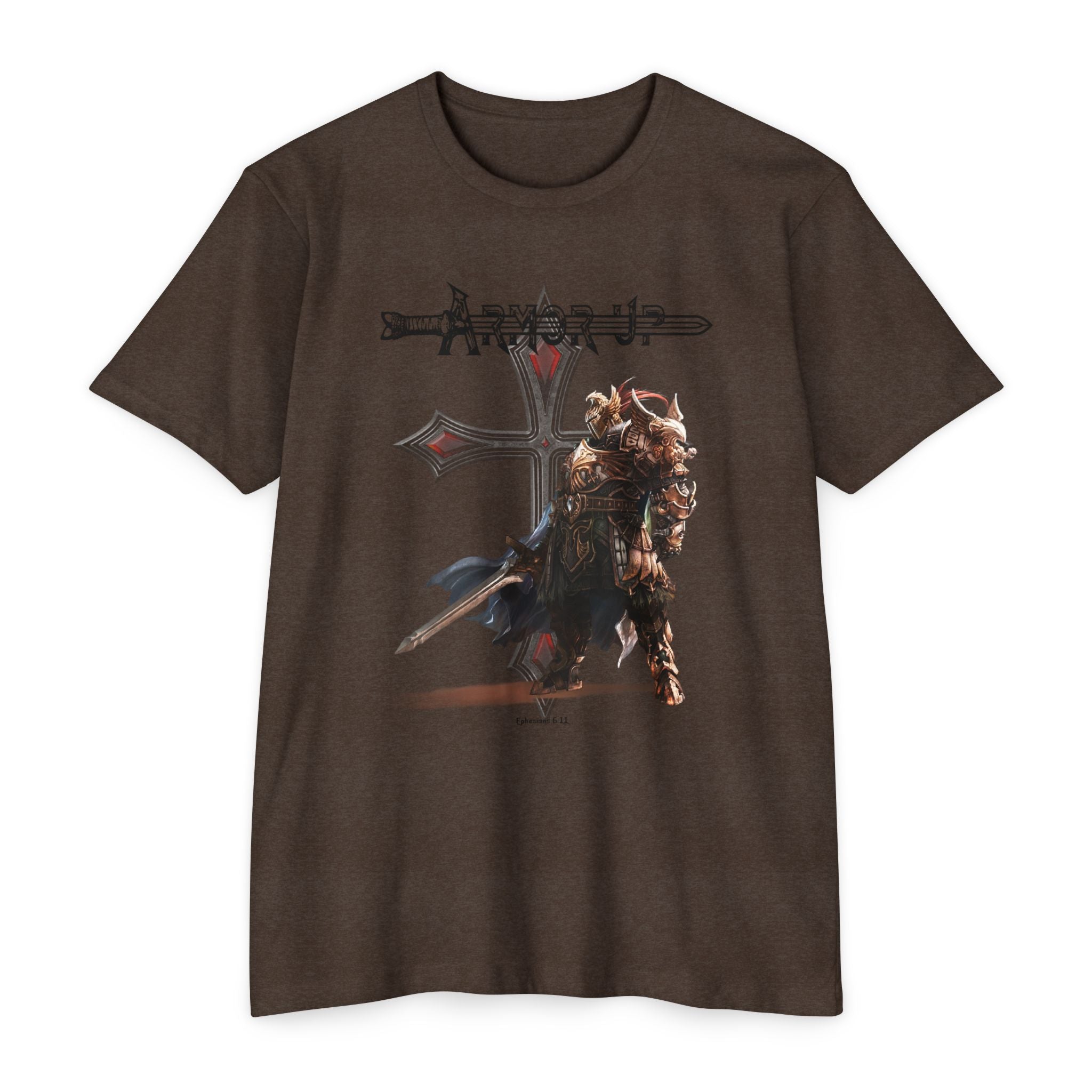 Armor Up, Christian Warrior Graphic T-Shirt, Religious Apparel, Unisex Tee, Unique T-Shirt for Everyday Wear