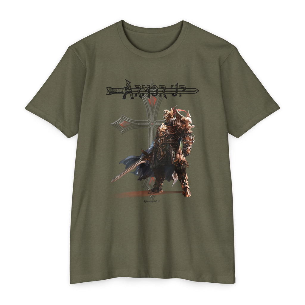 Armor Up, Christian Warrior Graphic T-Shirt, Religious Apparel, Unisex Tee, Unique T-Shirt for Everyday Wear