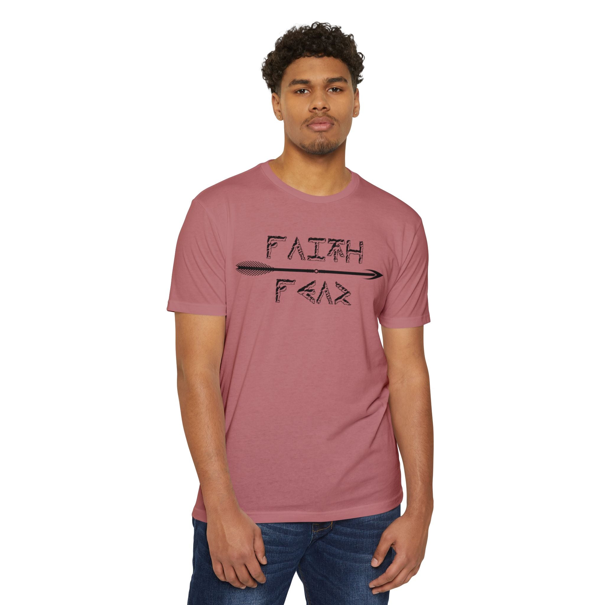 Faith Over Fear Unisex Jersey Tee - Inspirational Shirt for Everyday Wear, Motivational Gift, Casual Style, Unisex T-Shirt, Graphic Tee
