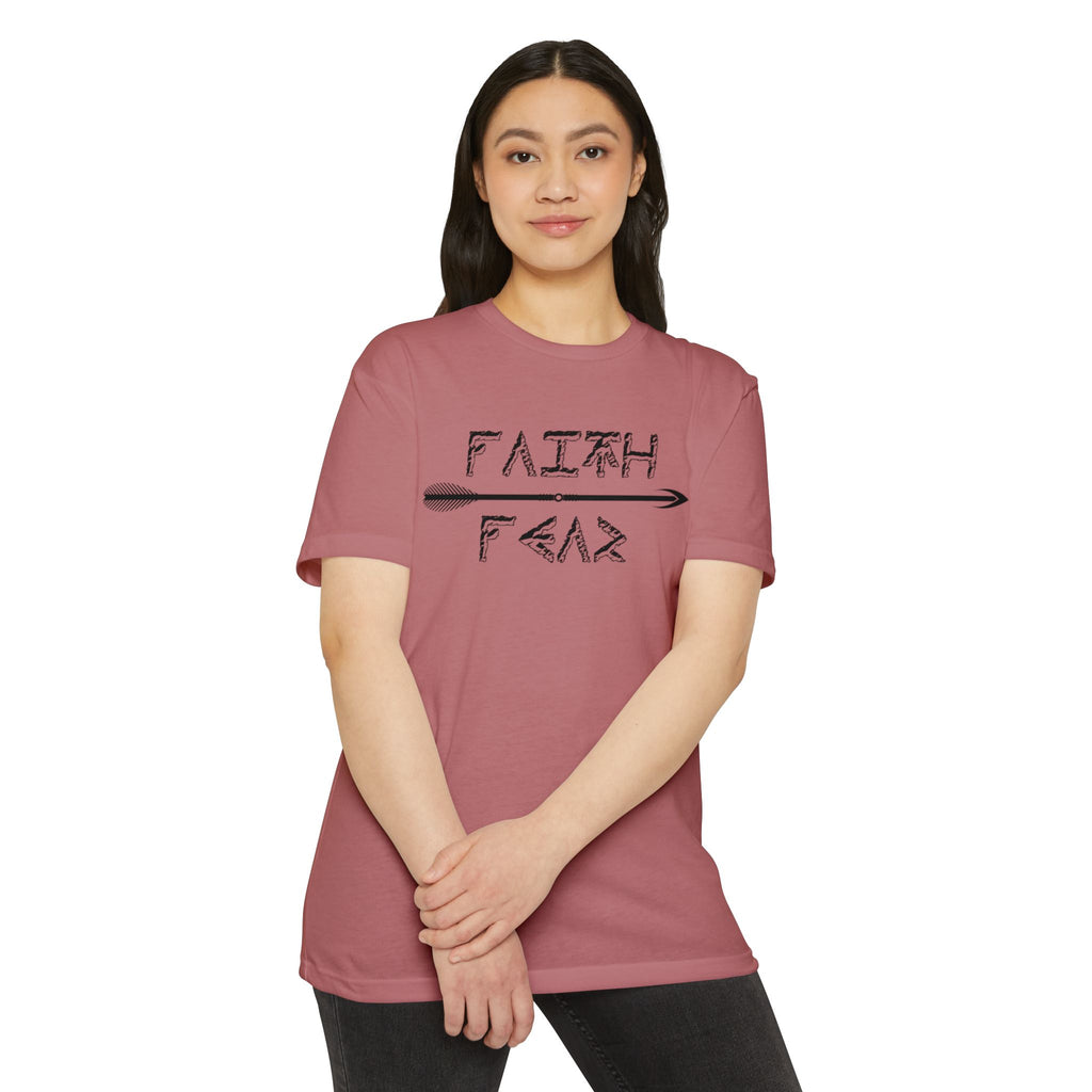 Faith Over Fear Unisex Jersey Tee - Inspirational Shirt for Everyday Wear, Motivational Gift, Casual Style, Unisex T-Shirt, Graphic Tee