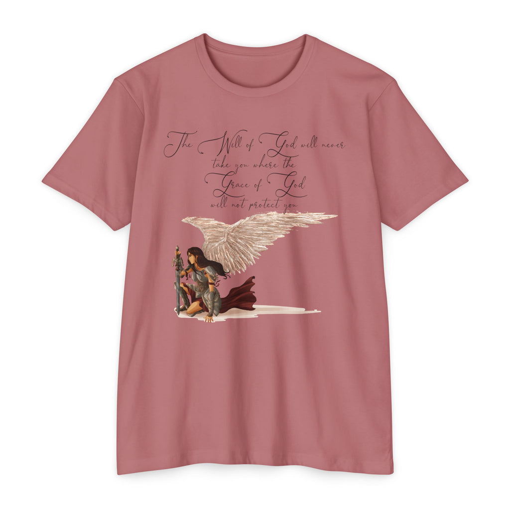 Will of God - Inspirational Angel T-Shirt, Artistic Graphic Tee, Faith-Based Apparel, Gift for Spiritual Seekers, Motivational Clothing