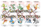 Pokemon - Generation 3 Binder Placeholders